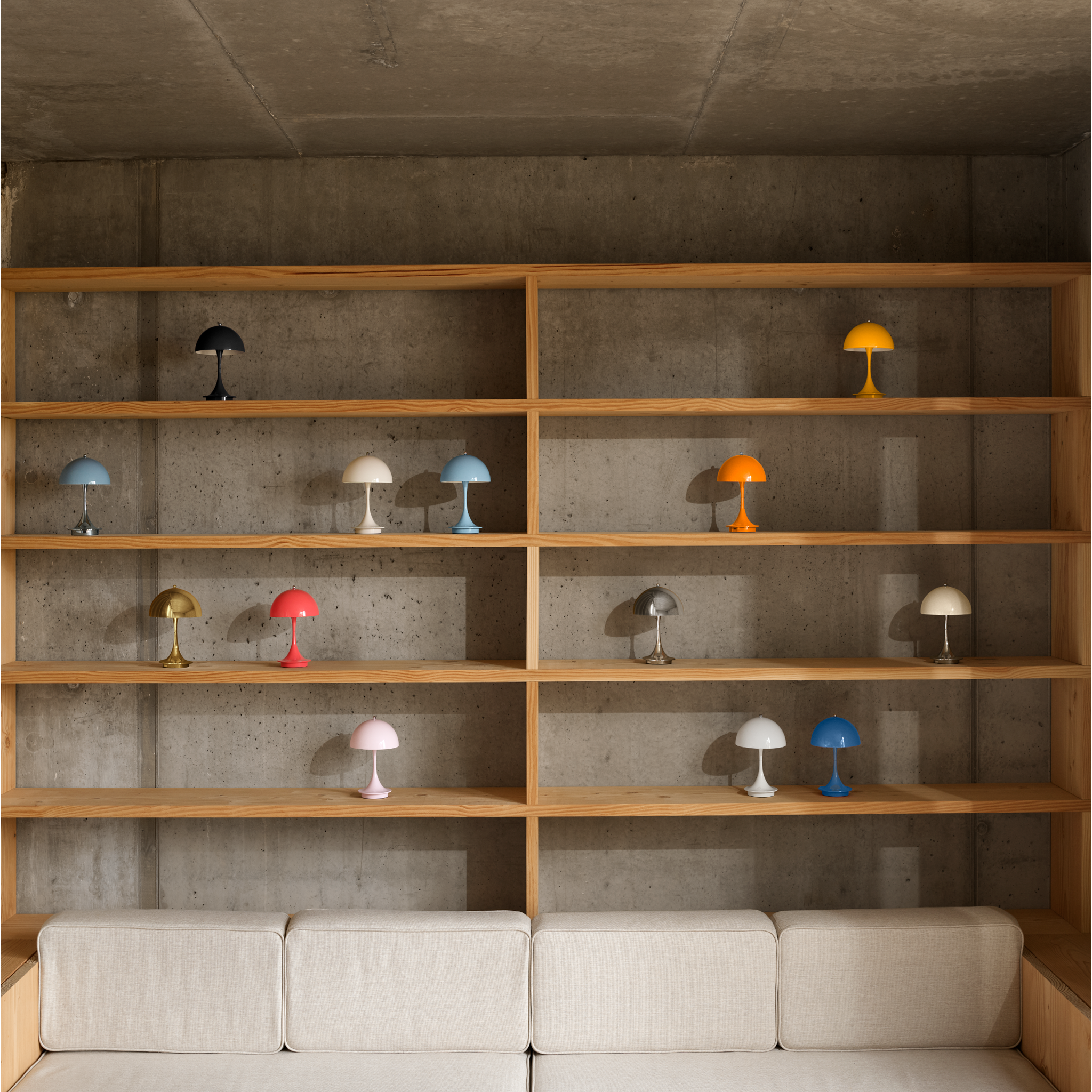 Mobile dimmbare LED-Tischlampe Panthella H 24 cm