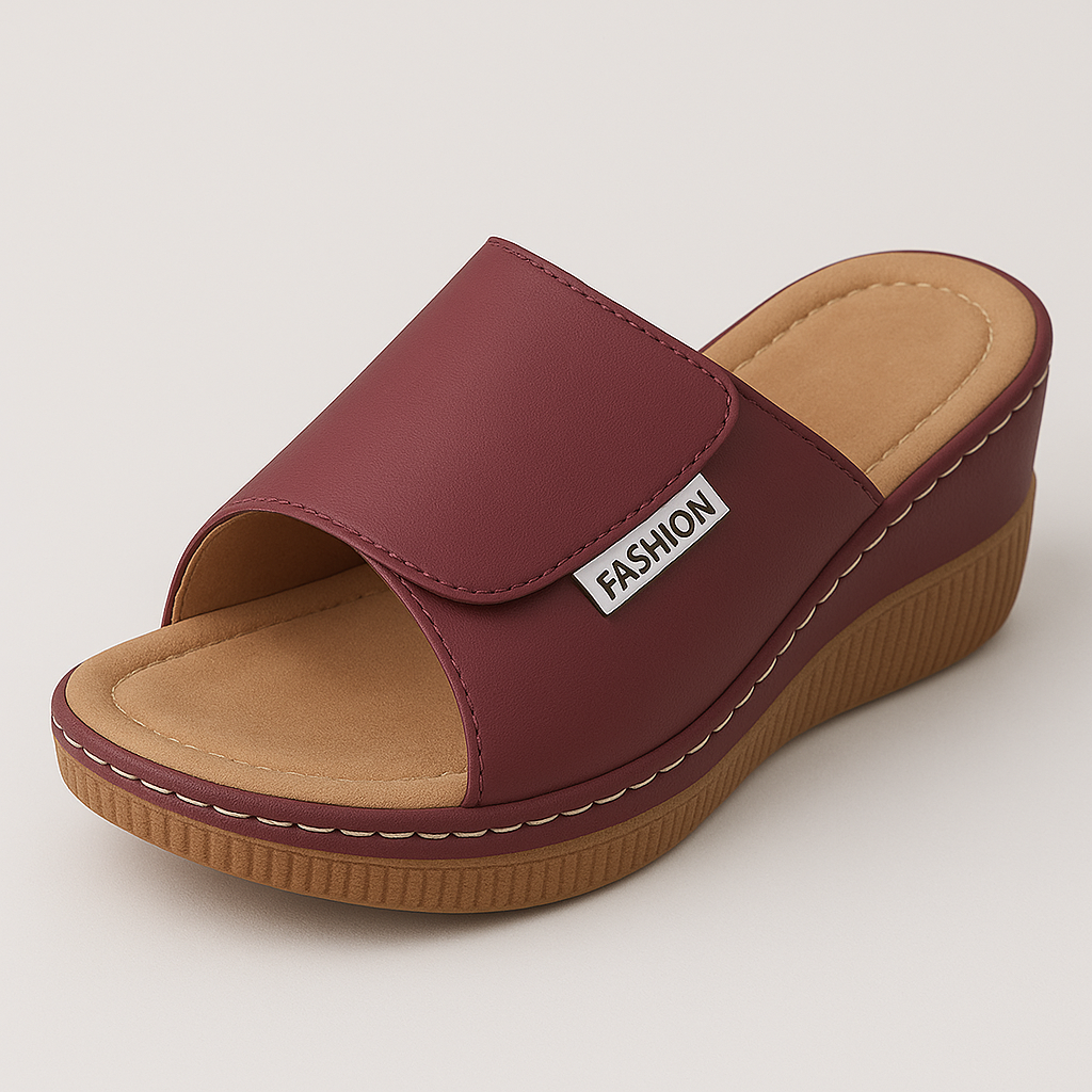 ECKA Bequeme Sandalen für Damen – Bequem, Fußgewölbeunterstützung, Dämpfung bei jedem Schritt
